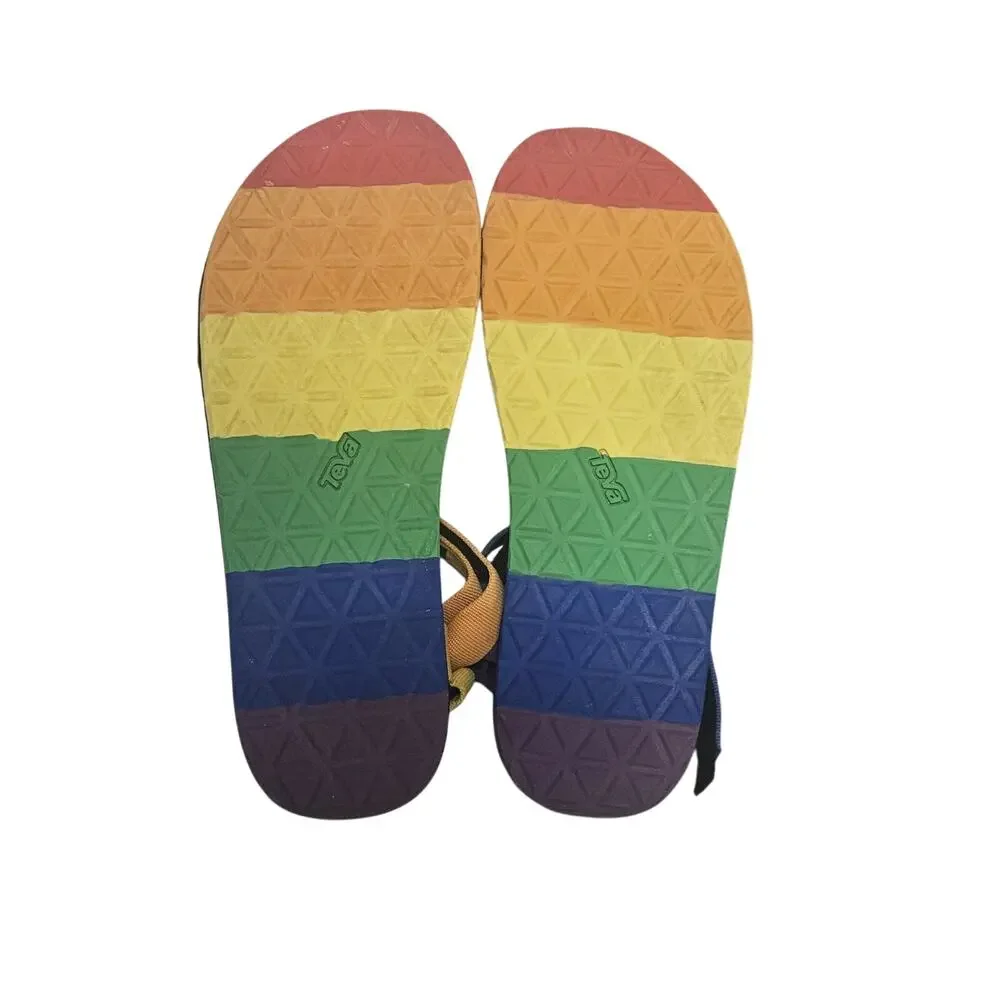 TEVA UNIVERSAL MEN'S Sandals Rainbow Adjustable Men's SZ 11, Beach, Summer
